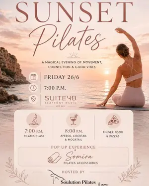 Sunset Pilates: Seafront Wellness Experience at Suite48