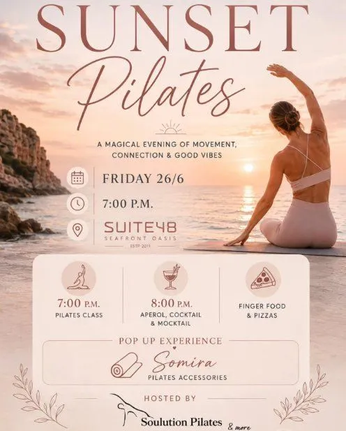 Sunset Pilates: Seafront Wellness Experience at Suite48