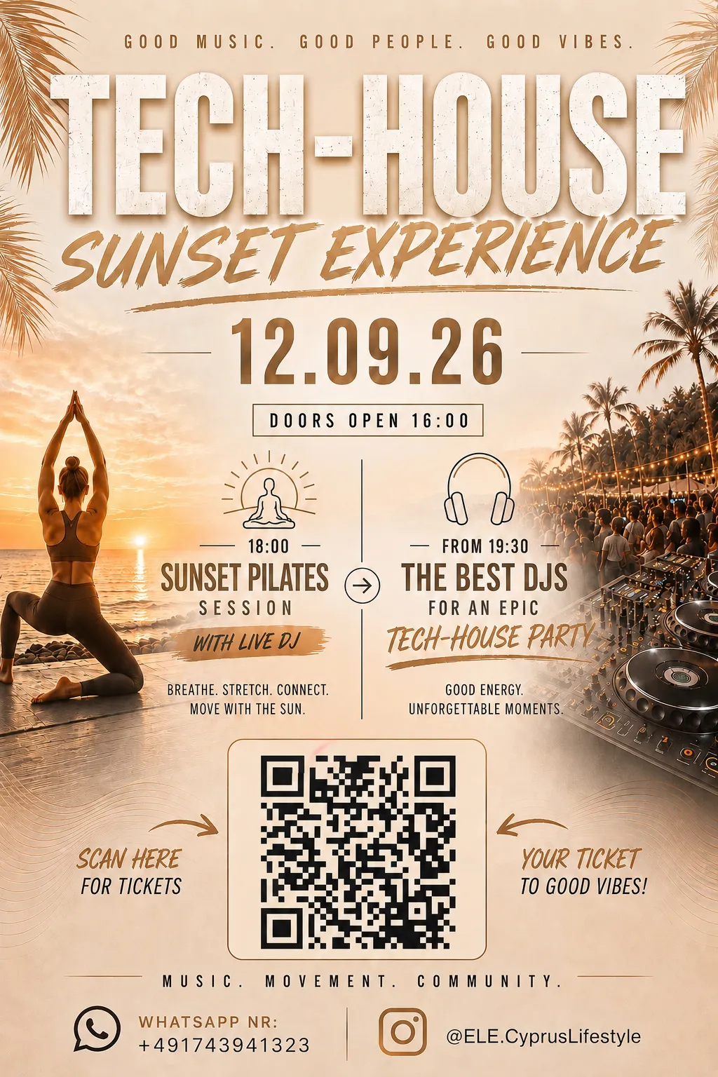 Tech-House x Pilates Sunset