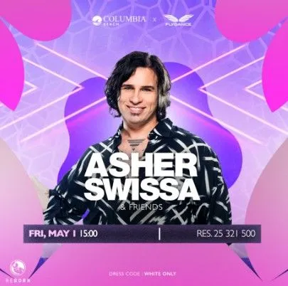 Asher Swissa & Friends: Day-to-Night Beach Event at Columbia Beach