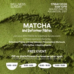 Matcha and Reformer Pilates: Wellness Sunday in Nicosia