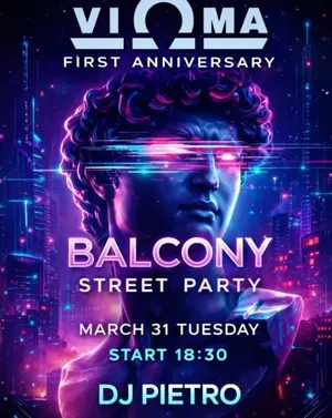 VIΩMA 1st Anniversary: Street Party at Balcony Nicosia