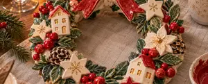 Ceramic Christmas Wreath