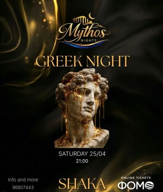 Mythos Nights: Greek Night at Shaka Limassol