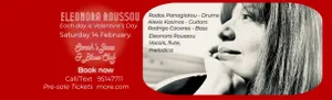 Eleonora Roussou: Valentine’s Jazz at Sarah’s Jazz Club