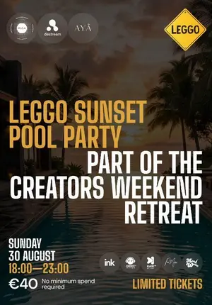 Leggo Sunset Pool Party: Creators Weekend Retreat in Limassol