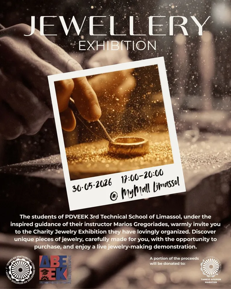 Charity Jewellery Exhibition: Student Showcase in Limassol