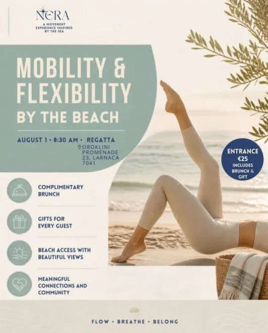 Mobility & Flexibility by the Sea: Beach Wellness Morning in Larnaca