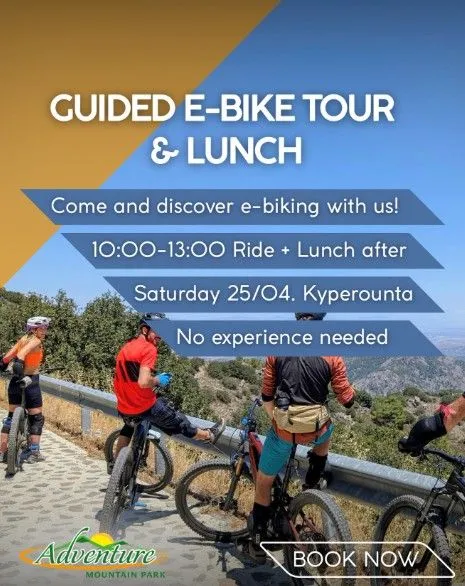 Guided E-Bike Tour: Madari Ride & Burger Lunch in Limassol
