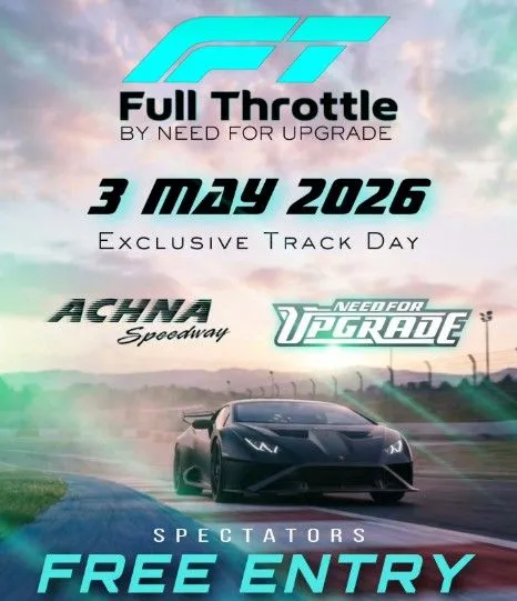 Full Throttle Track Day: бесплатное посещение зрителями на Achna Speedway