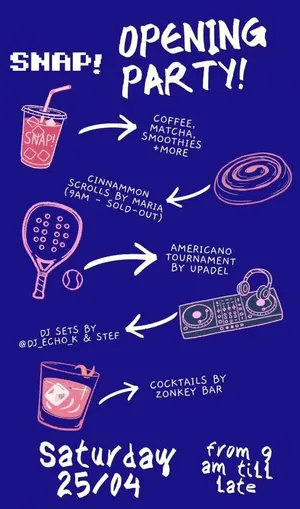 Snap Coffee Opening Party in Nicosia