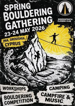 Spring Bouldering Gathering 2026: Climb & Camp in Inia Droushia