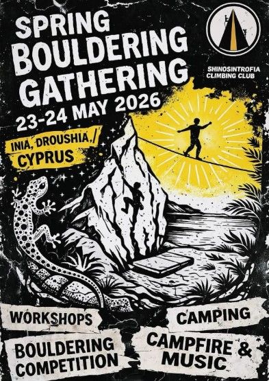 Spring Bouldering Gathering 2026: Climb & Camp in Inia Droushia