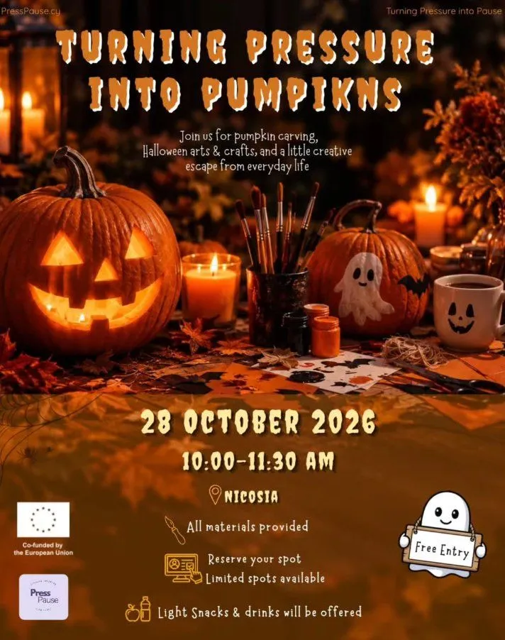 Turning Pressure σε Κολοκύθες: Halloween Arts & Χειροτεχνίες στη Λευκωσία