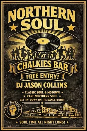 Northern Soul Night: Classic Soul & Motown στο Chalkies Bar στην Πάφο