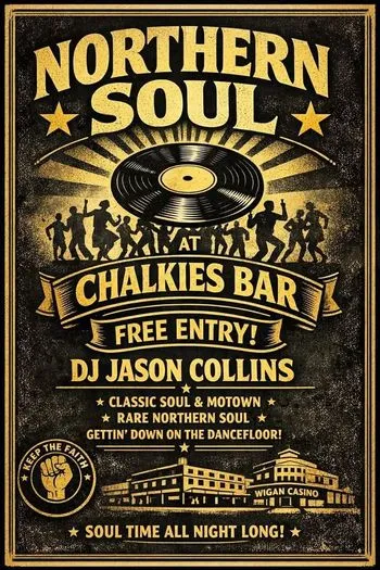 Northern Soul Night: Classic Soul & Motown στο Chalkies Bar στην Πάφο