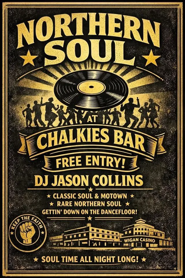 Northern Soul Night - Classic Soul & Motown στο Chalkies Bar, Πάφος