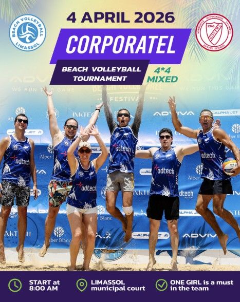 Corporate Beach Volleyball Tournament: Team Day in Limassol