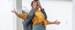 An outdoor contemporary dance performance