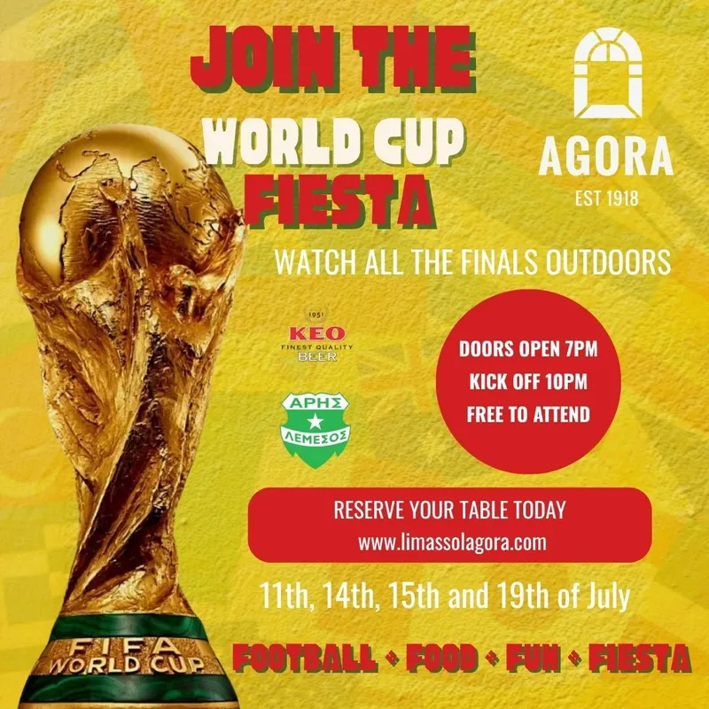 World Cup Fiesta: Outdoor FIFA Finals Screenings at Limassol Agora
