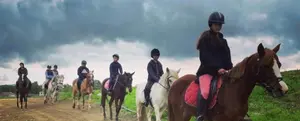 Horseback Riding in the Green Countryside of Lythrodontas