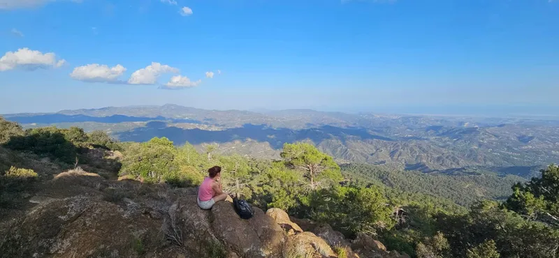 Easy Sunset Hike to Pouziaris Peak in Troodos