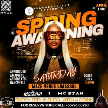 Spring Awakening: Afrohouse & Amapiano Night at Maze Limassol