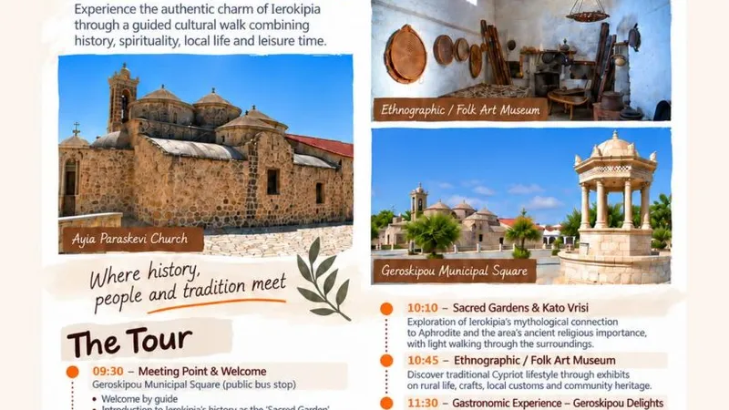 Free Guided Walking Tour In Ierokipia