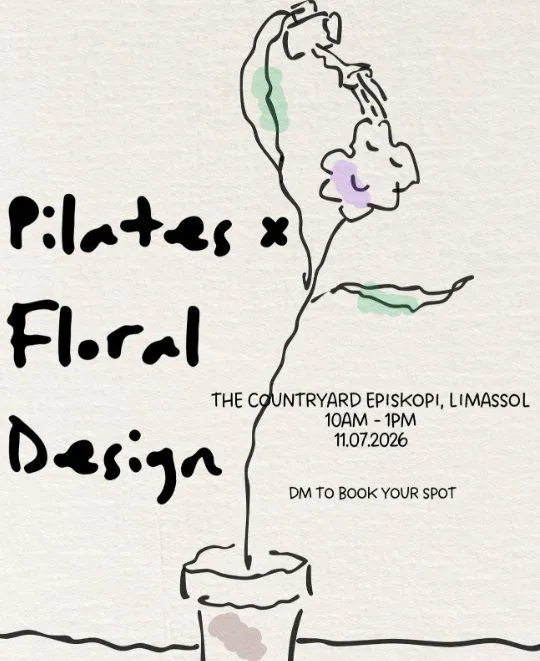 Pilates & Floral Design Morning Workshop in Limassol