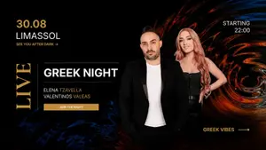 Greek Night at TZAR: Live Music with Valeas & Tzavella in Limassol