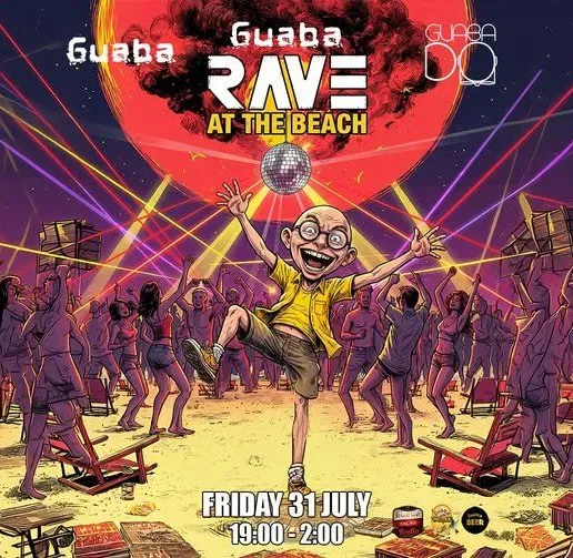 Rave at the Beach: Guaba Do Beach Party in Limassol at Guaba Beach Bar
