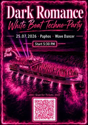 Pure White Dirty Beats Techno Boat Party