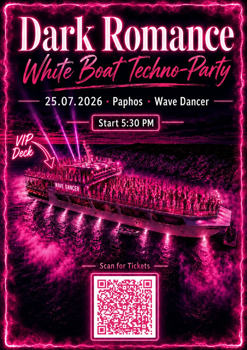 Pure White Dirty Beats Techno Boat Party
