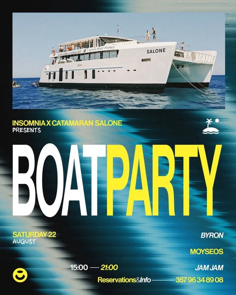 Insomnia x Catamaran Salone: Last Boat Party of Summer in Limassol