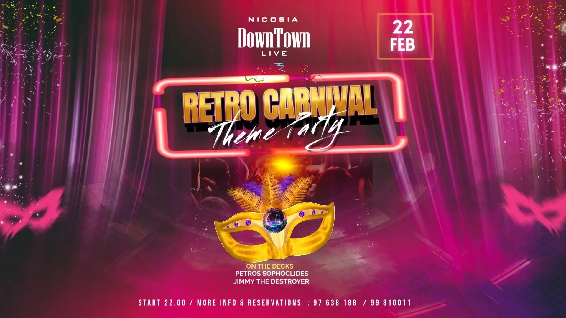Retro Carnival: тематическая вечеринка в DownTown Live