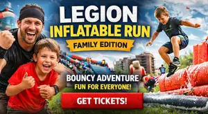 Legion Inflatable Run: Family Edition Outdoor Fun