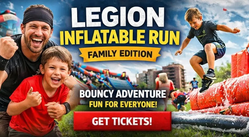 Legion Inflatable Run: Family Edition Outdoor Fun