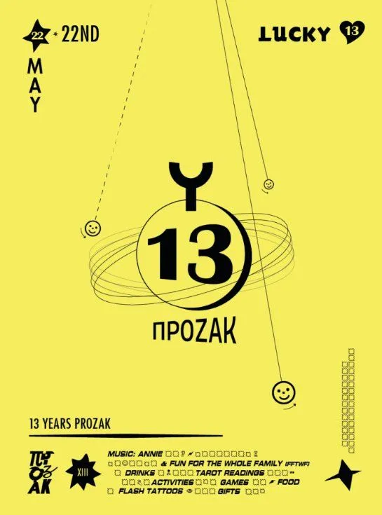 Prozak 13th Anniversary: Lucky Birthday Celebration in Nicosia