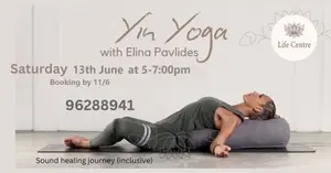 Εργαστήριο Yin Yoga - Sound Healing Journey στη Λευκωσία