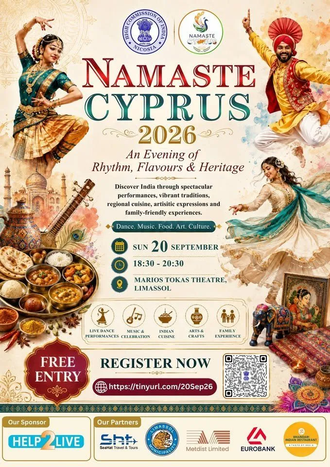 Namaste Cyprus 2026: Indian Cultural Evening in Limassol