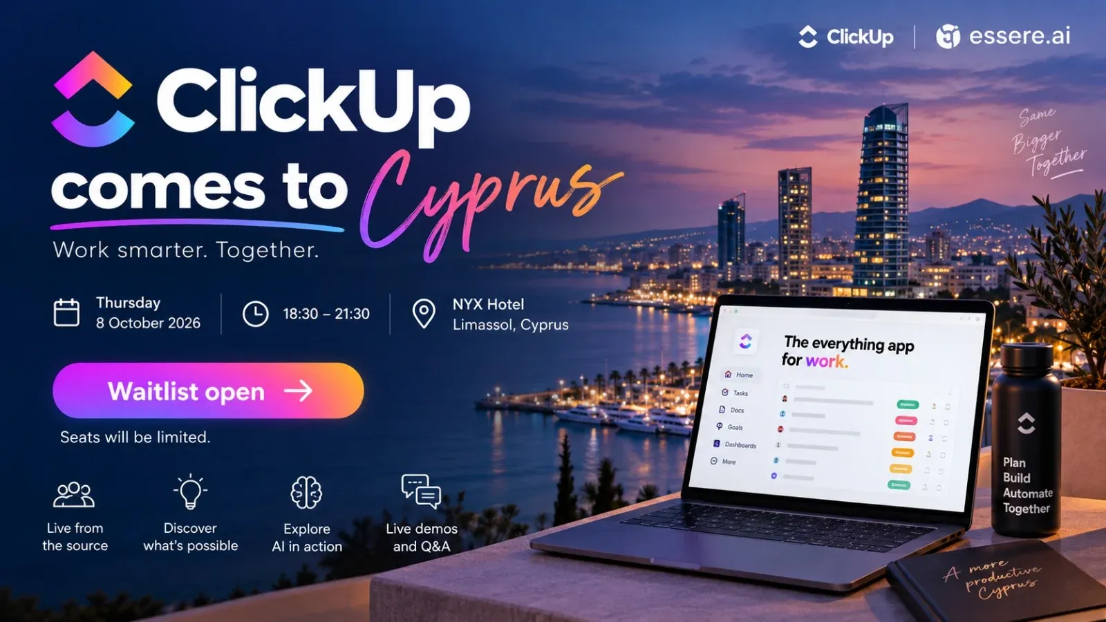 ClickUp Comes to Cyprus