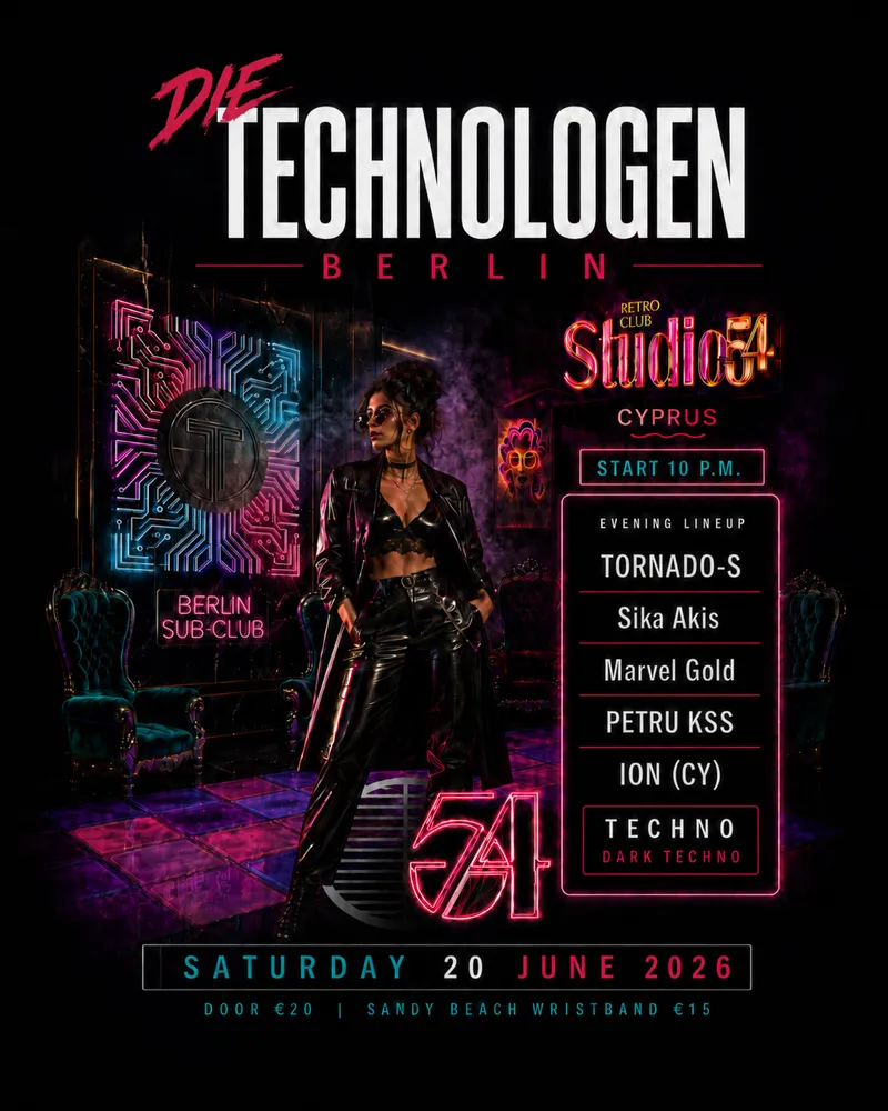 Studio 54 Techno Party - Official After Hour - Die Technologen Berlin