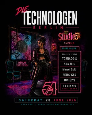 Studio 54 Techno Party - Official After Hour - Die Technologen Berlin