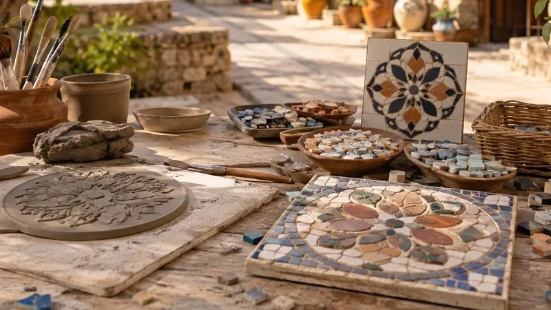 Art Tours in Kedares. Ceramics and Mosaic Workshops