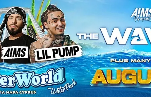 THE WAVE FEST - LIL PUMP // A!MS // RACK + more surprise guests! at Waterworld Water Park Ayia Napa