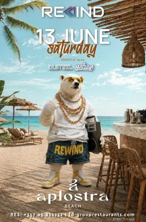 Rewind Summer Party: DJ Beach Party in Paphos