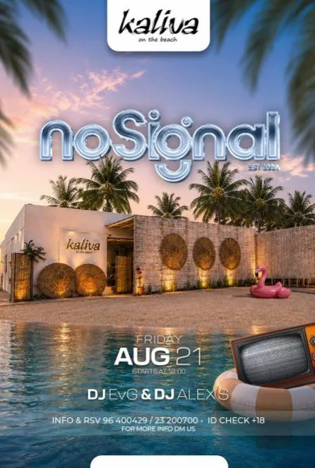 No Signal: Sunset Beach Party with DJ EVG & DJ Alex S in Limassol