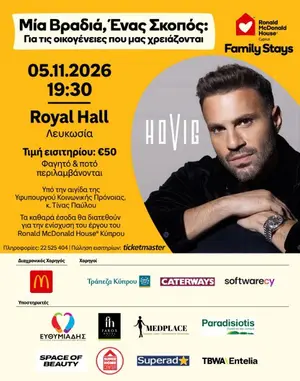 Hovig Live: Charity Evening for Ronald McDonald House Cyprus