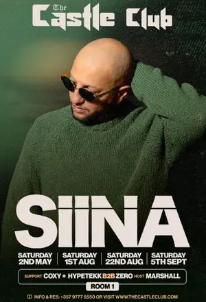 SiiNA: Electronic Music Night at The Castle Club in Ayia Napa