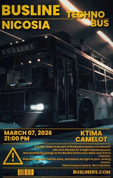 Busline: ночь хард-техно в Никосии